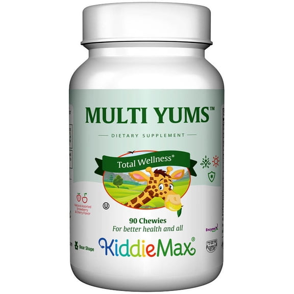 Maxi Health Kosher Vitamins Multivitamin - MultiYums - 90 Chewables Children's Vitamins