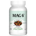 thumbnail image 1 of Maxi Health MAG 6 – Magnesium & B6 Supplement – 120 Capsules – Heart, Nerve & Muscle Support – Vegetarian, 1 of 7