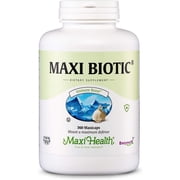 Maxi Health Maxi Biotic Garlic Supplement with Spirulina, Oregano & Echinacea   360 Capsules   Unisex