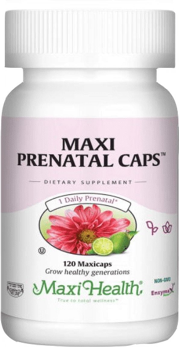 Maxi Health, Prenatal Caps, 120 Count