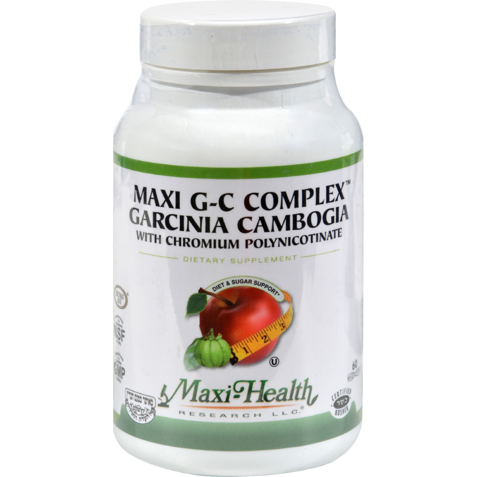 MaxiHealth Research Kosher Vitamins Maxi GC Complex 60 Vegetarian Capsules