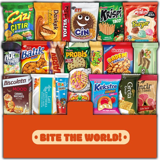 Maxi International Snack Box HHA1 from around the World Variety of