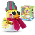 thumbnail image 1 of Maxi Kwaaks DJ Bob Duck Plush - 15 cm Printed Soft Toy with Stitched Eyes, Fluffy Texture & 3 Music-Inspired Accessories - Includes Adoption Card & Hanging Loop - Mix & Match Plush Fun, 1 of 6