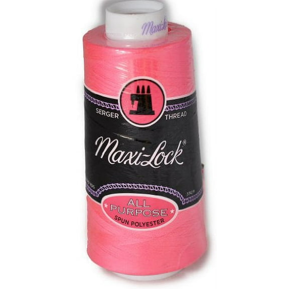 Maxi Lock All Purpose Thread Neon Pink 3000 YD Cone MLT-044