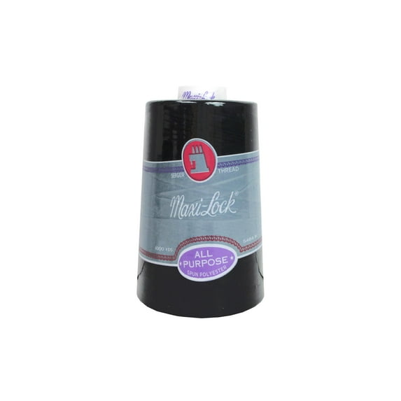 Maxi-Lock Thread - Black, 6000 yd Spool