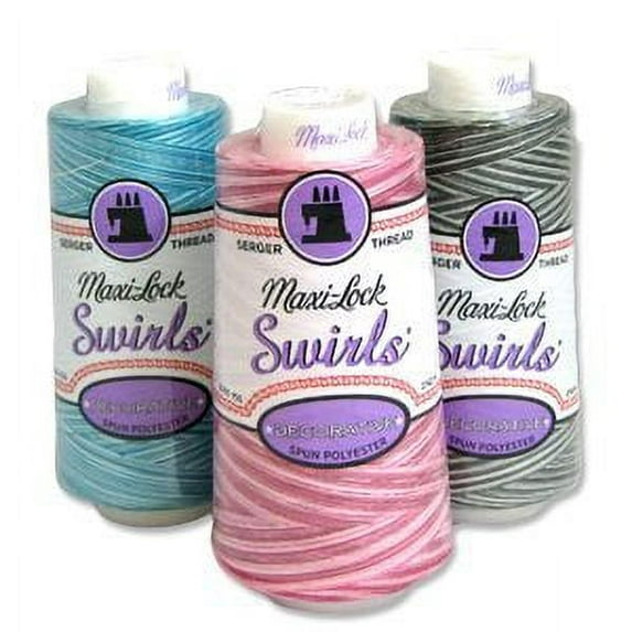 Maxi-Lock Swirl - Variegated Thread 3,000 yds - #53 Raspberry Vanilla