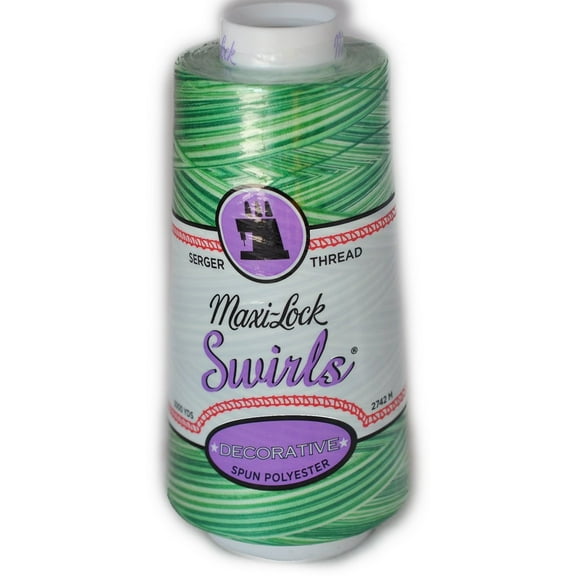 Maxi Lock Swirls Mint Julep Serger Thread 53-M54