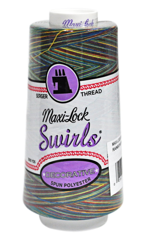 Swril Thread Maxi Lock Swirls Rainbow Swirl Serger Thread 53-M67 - Walmart.com