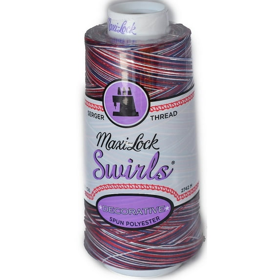 Maxi Lock Swirls Rocket Pop Serger Thread 53-M62