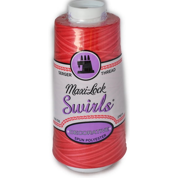 Maxi Lock Swirls Watermelon Sorbet Serger Thread  53-M52