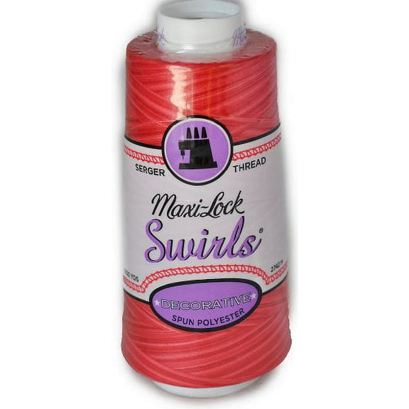 Maxi Lock Swirls Watermelon Sorbet Serger Thread 53-M52