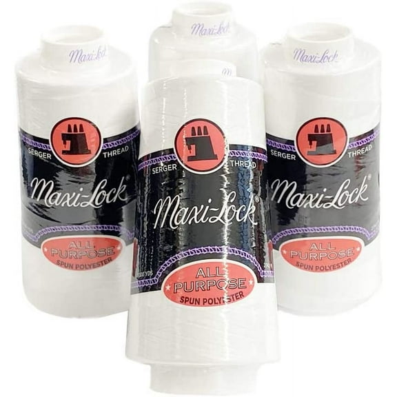 Maxi-Lock White Sewing Thread 13.28 oz, (4 Cones)