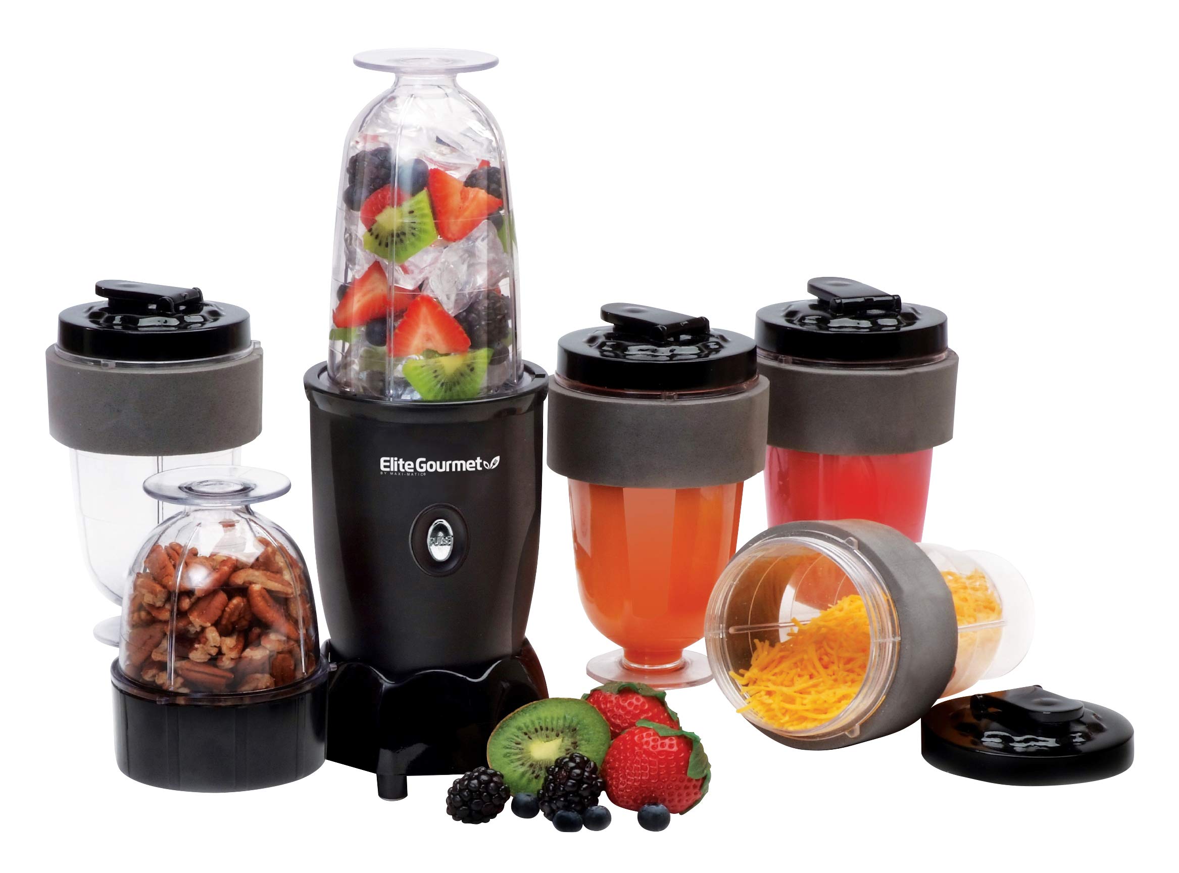 Maxi-Matic EPB-1800 Personal Drink Blender, 17 Piece, 300W, 16 Oz, Black - image 1 of 7