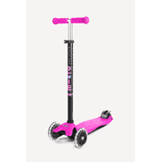 Micro Kickboard Maxi Original LED Kids Kick Scooter, 3-Wheel Lean-to-Steer, Ages 5-12