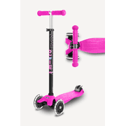 Micro Kickboard Maxi Original LED Kids Kick Scooter, 3-Wheel Lean-to-Steer, Ages 5-12
