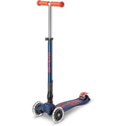 Maxi Scooter Navy Blue Deluxe Foldable LED