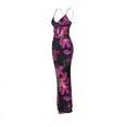 thumbnail image 1 of Maxi Skirt Set Floral Print Halter Top Maxi Skirt Going Out Outfits for Women Black L, 1 of 8