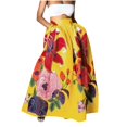 thumbnail image 1 of Maxi Skirts for Women Casual boho floral Print skirt A-Line Elastic High Waist Summer Womens Vacation Outfit, 1 of 6