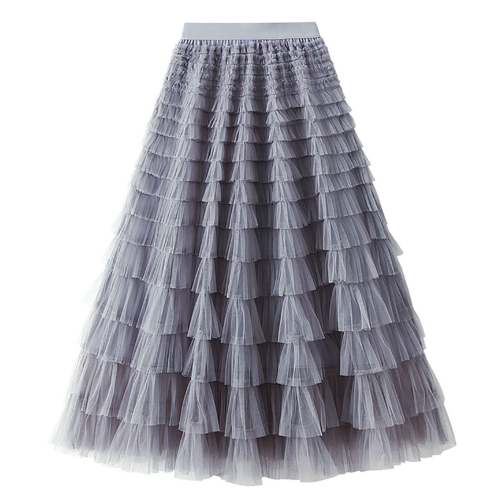 Gray mesh skirt shop