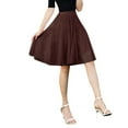 thumbnail image 1 of Maxi Skirts for Women High Knee Skirt Pleated Length Skirt Dancing Adult Skirt Womens Clothes Coffee One Size, 1 of 4