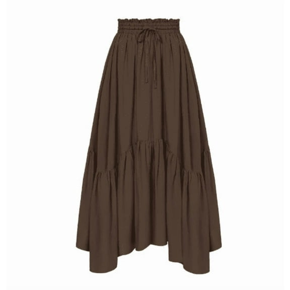 Maxi Skirts for Women High Waist Renaissance Skirt Long Skirt with Pockets