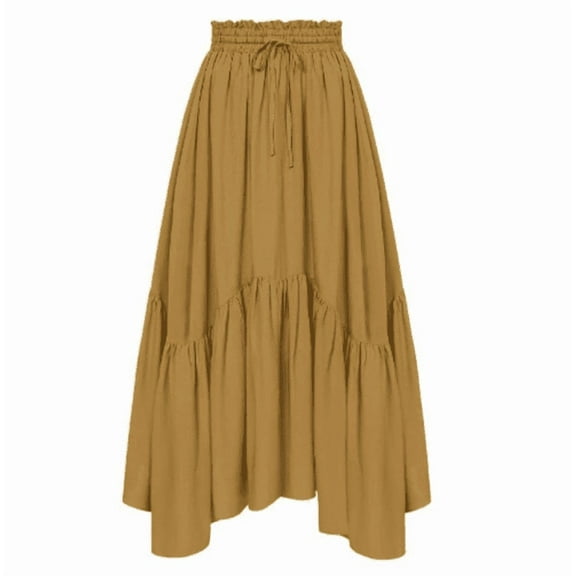 Maxi Skirts for Women High Waist Renaissance Skirt Long Skirt with Pockets