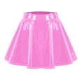 thumbnail image 1 of Maxi Skirts for Women Ladies Glossy Pleated Short Skirt Large Size Performance Skirt Summer Clothes for Women Pink XXXXL, 1 of 4