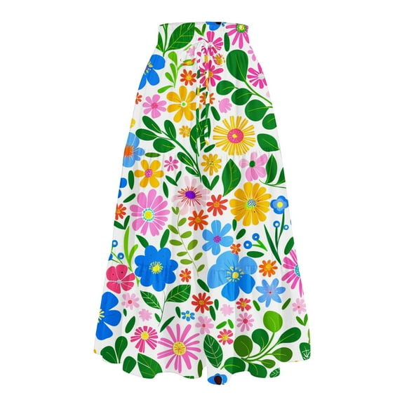 Maxi Skirts for Women Long Midi Length Casual Skirt for Beach Party Holiday 2025
