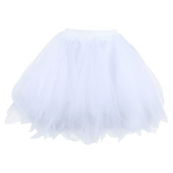 Maxi Skirts for Women Soft Tutu Skirt Toddler Party Mesh Tutu Skirt Long formal Dress Womens Summer Clothes White XL