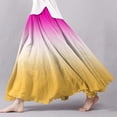 thumbnail image 1 of Maxi Skirts for Women Summer Printed Wrap Skirt Elastic Waist A Line Boho Beach Skirt Flowy Womens Long Skirt Yellow L, 1 of 4
