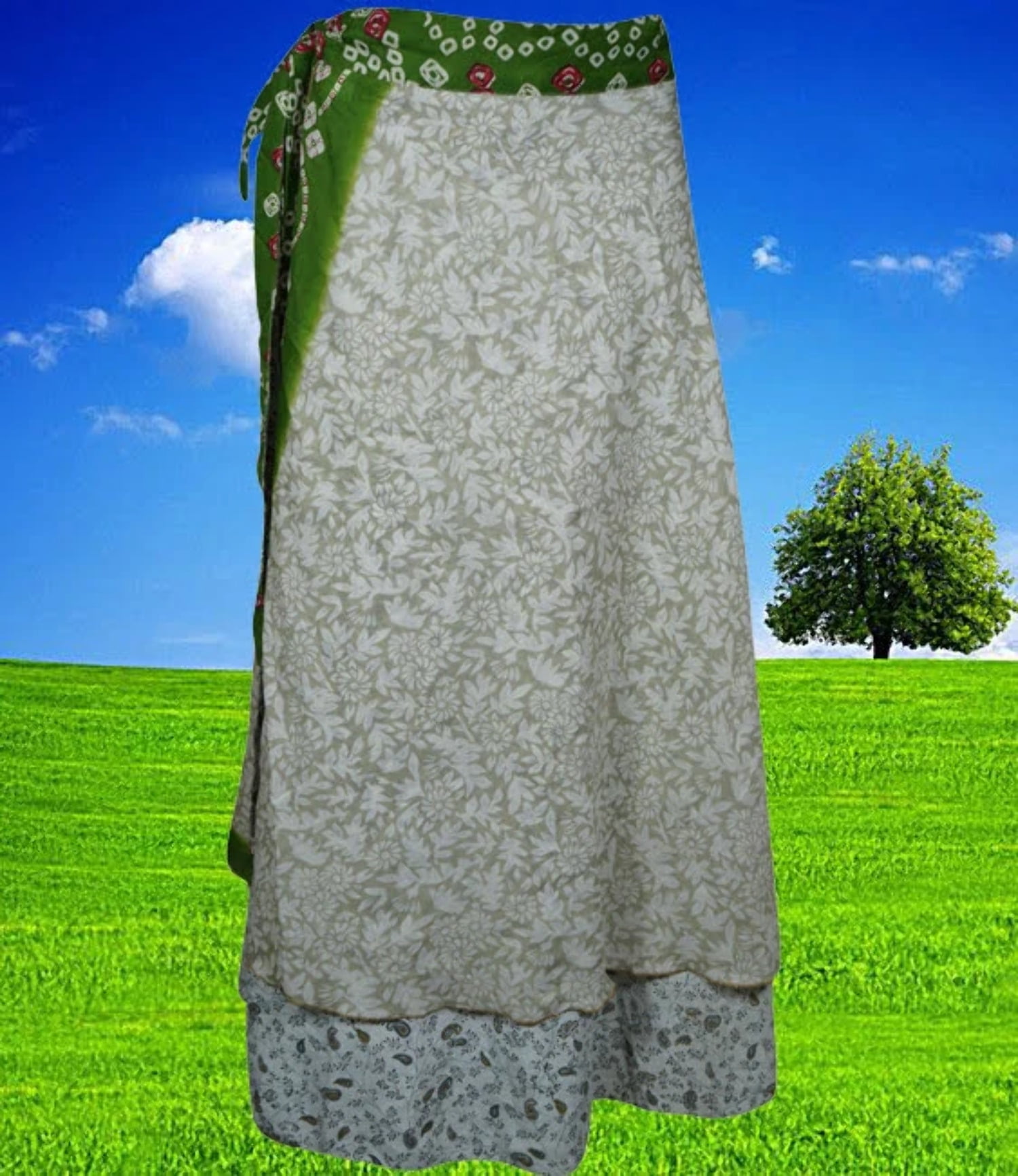 Silk beach wrap clearance skirt