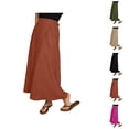 thumbnail image 1 of Maxi Wrap Skirts for Women Summer High Waisted Flowy A Line Casual Long Skirt Beach Vacation Clothes, 1 of 5
