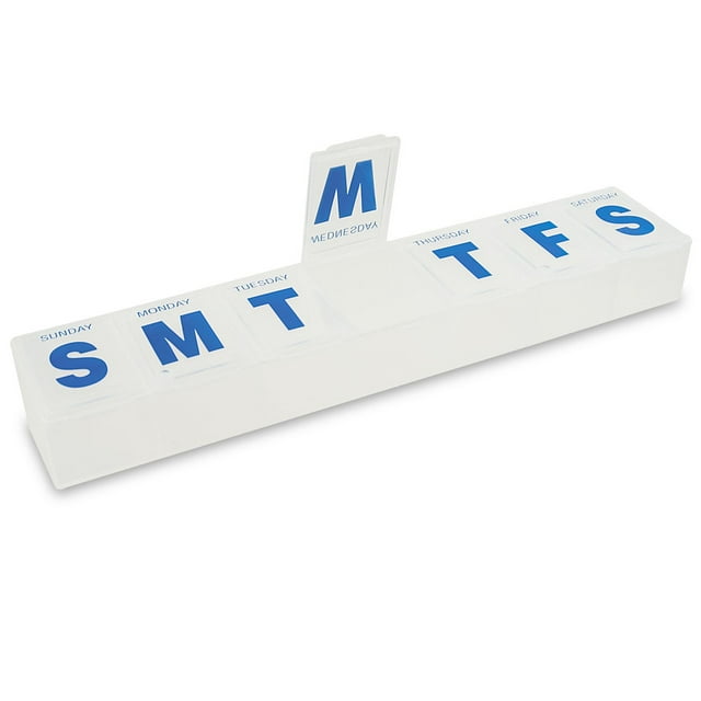 MaxiAids Jumbo 7Day Pill Organizer, Medication Planner, Weekly 3XL