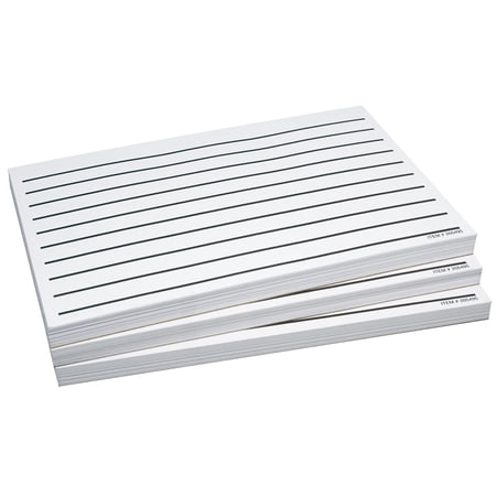 MaxiAids Low Vision Thick Line Filler Paper, 5.5in x 8.5in, 100 Sheets, 300 Count, 3 Pack