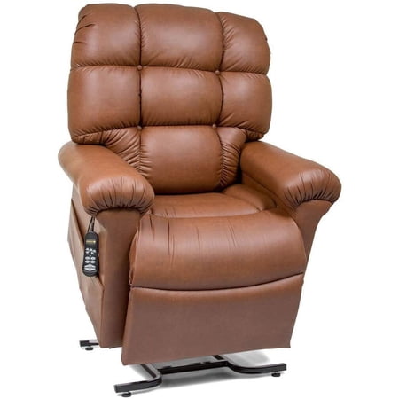 MaxiComfort Series Golden Technologies Cloud PR510 SME Small/Medium Dual Motor Infinite Position Lift Chair Zero Gravity Recliner - Sterling Blue Fabric