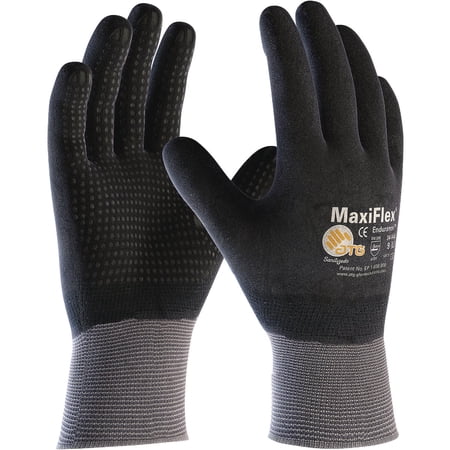 PIP Global MaxiFlex Gloves Nitrile Micro-Foam Grip Maxi Foam Work Glove - 3 Pair — Residential Use, Standard Application