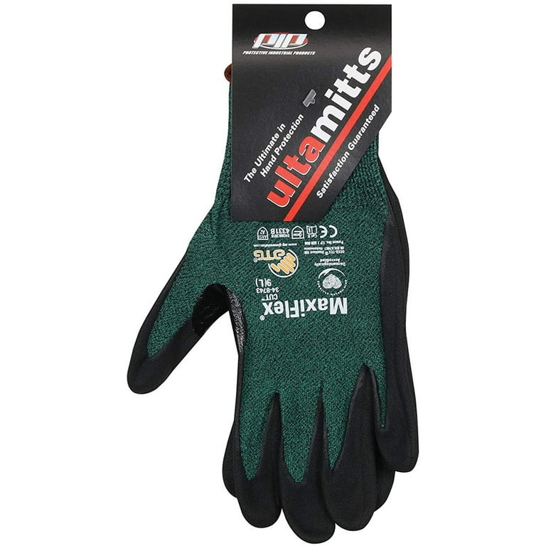 Maxi Flex (GREEN) Nitrile Dipped Glove