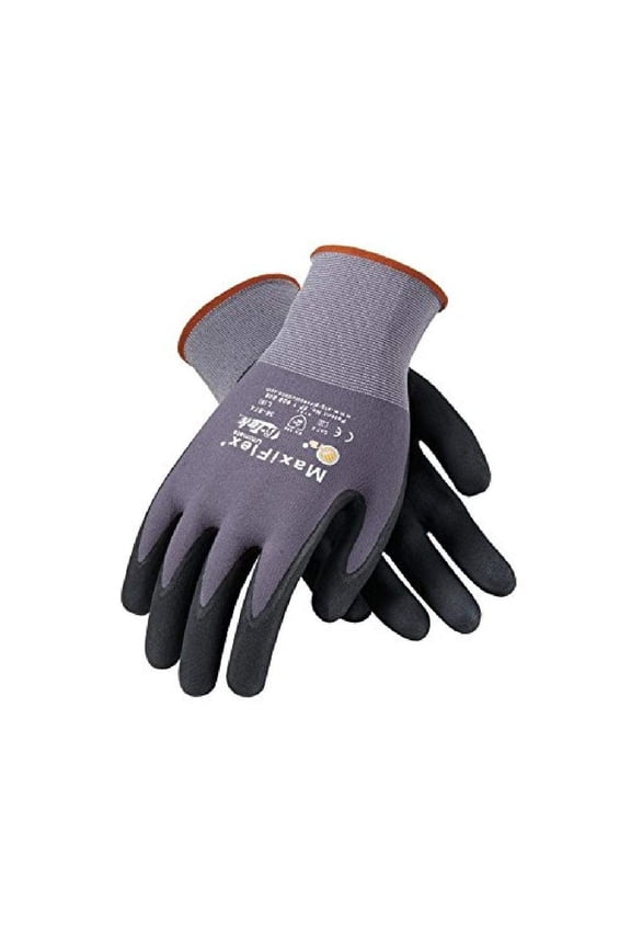 PIP 34-874/XS Maxi Flex Ultimate 34874 Foam Nitrile Palm Coated Gloves, Gray, XS Pack of 12