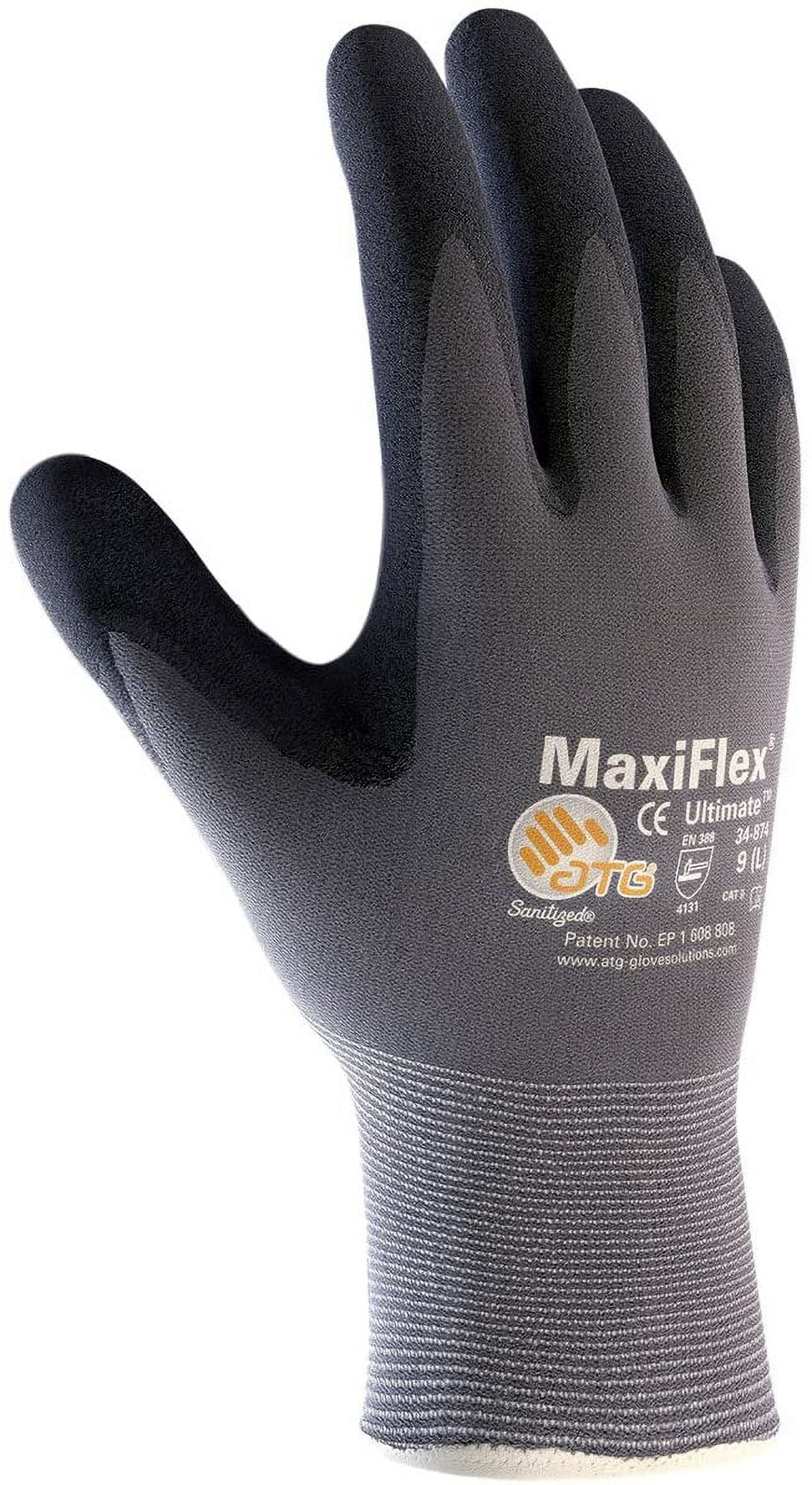 MaxiFlex Ultimate 34-874T/M Seamless Knit Nylon/Lycra Glove with Nitrile Coated Micro-Foam Grip on Palm and Fingers