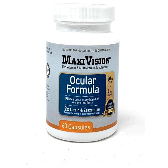 MaxiVision Ocular Formula AREDS2 Eye Multi Vitamins Lutein Zeaxanthin 60 ct.