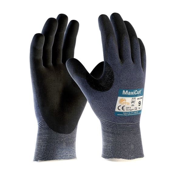 Maxicut Ultra 44-3745 Seamless Knit Engineered Yarn Glove w/ Nitrile MicroFoam G