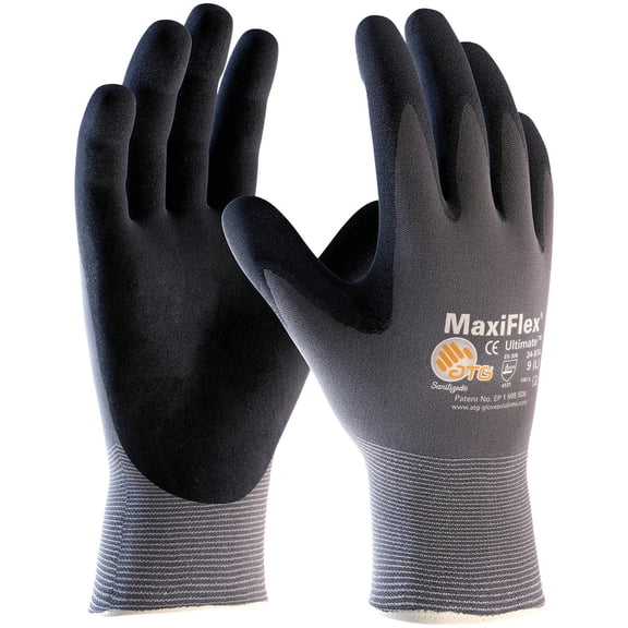 Maxiflex 34-874 Ultimate Nitrile Grip Work Gloves, X-Small, 3 Pair