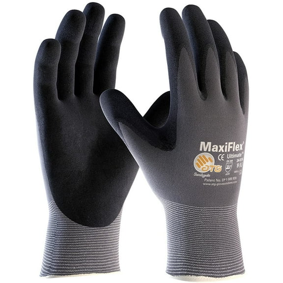 Maxiflex 34-874 Ultimate Nitrile Grip Work Gloves, X-Small, 3 Pair