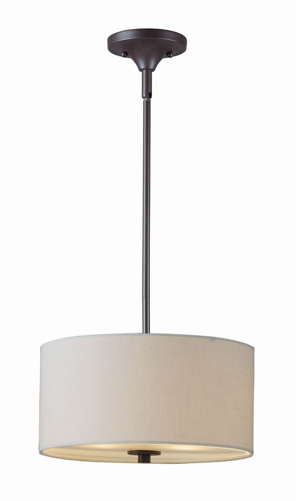 Bongo 2-Light Oil Rubbed Bronze Drum Pendant