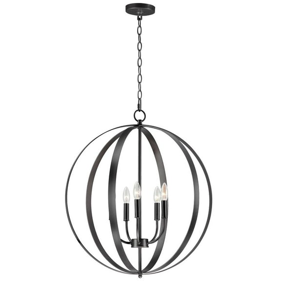 10032BK Maxim Lighting Provident - 27 Inch 5 Light Pendant -Traditional Installation