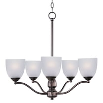 10065FTOI Maxim Lighting Stefan-Five Light Chandelier in Contemporary style-25 Inches wide by 23.5 inches high-Oil Rubbed Bronze Finish