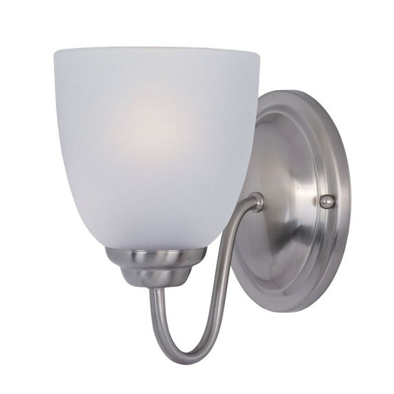 10071FTSN Maxim Lighting Stefan-One Light Wall Sconce in Contemporary style-5 Inches wide by 8 inches high-Satin Nickel Finish