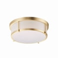 thumbnail image 1 of 10273WTSBR-Maxim Lighting-Rogue - 16W 1 LED Flush Mount-5 Inches Tall and 13 Inches Wide-Satin Brass Finish, 1 of 5