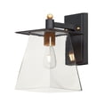 thumbnail image 1 of Maxim 10313 Chalet 1 Light 13" Tall Led Outdoor Wall Sconce - Bronze / Gold / Clear Glass, 1 of 5