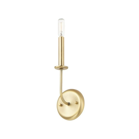 Maxim Wesley 1-Light Wall Sconce - Satin Brass - 10321SBR